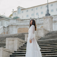 Milky Organza Wedding Dress: Transparent Beach Bridal Gown