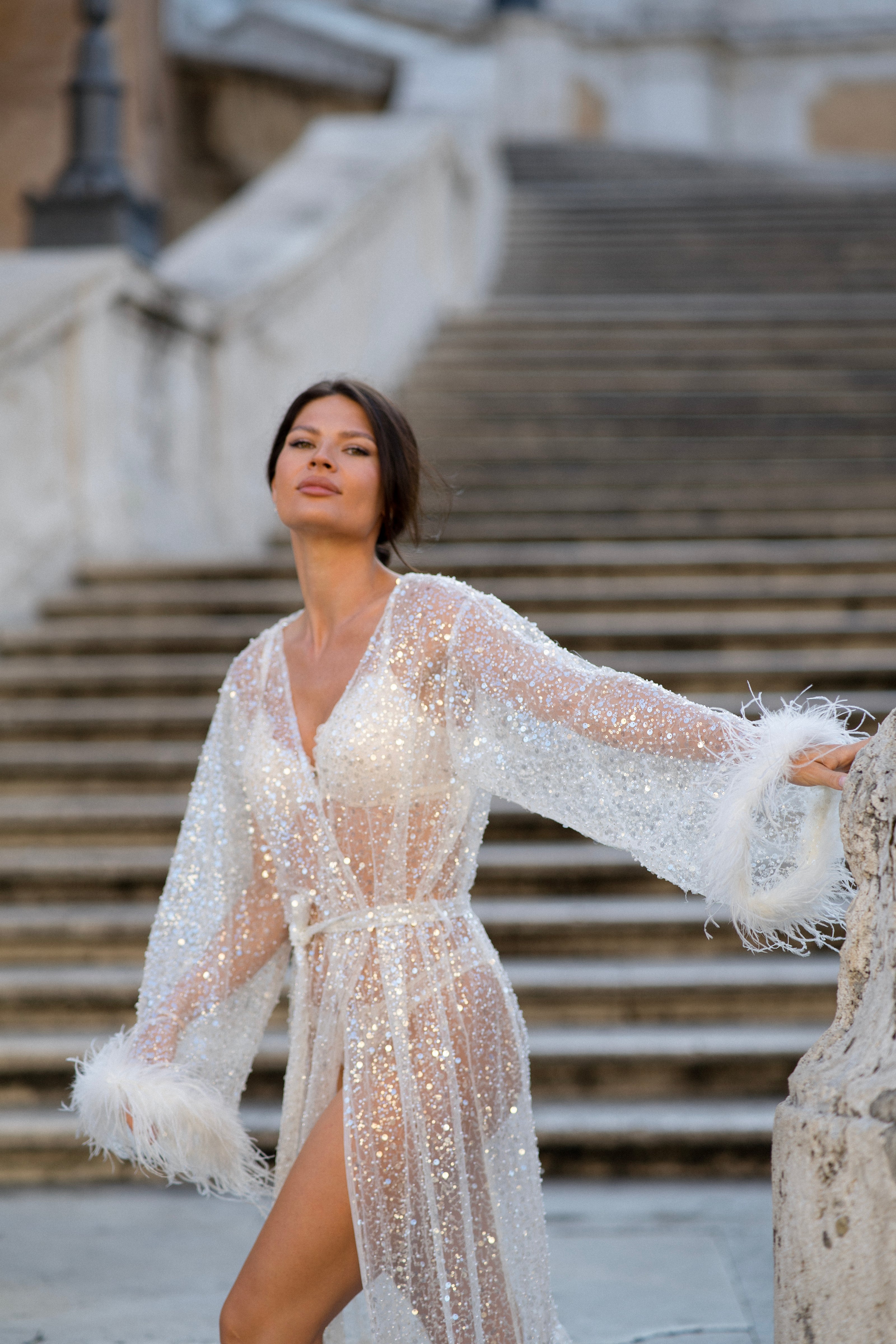 Belle de Jour - Luxury Sequin Bridal Robe
