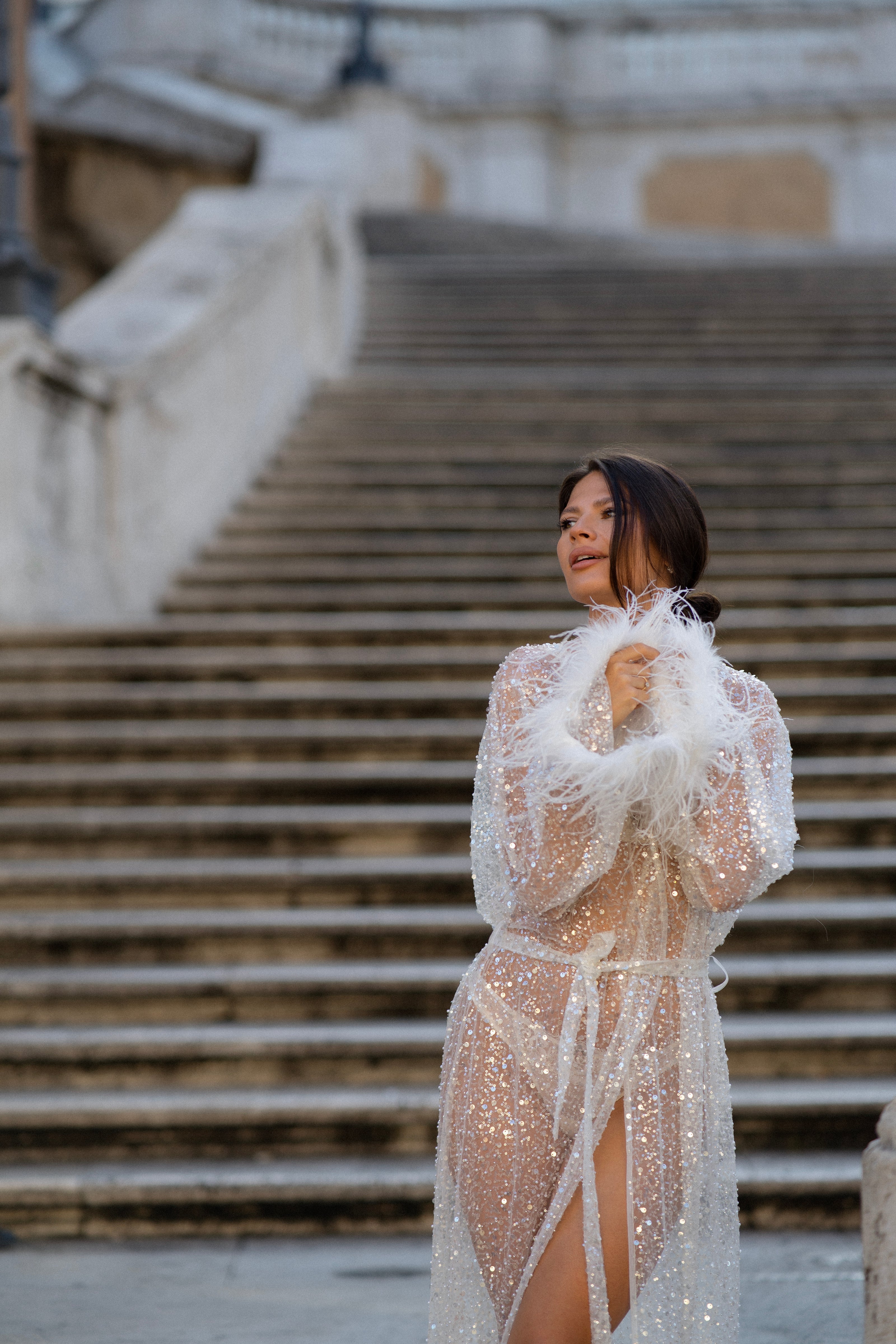 Belle de Jour - Luxury Sequin Bridal Robe