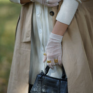 Ivory Mesh Gloves