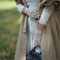 Ivory Mesh Gloves