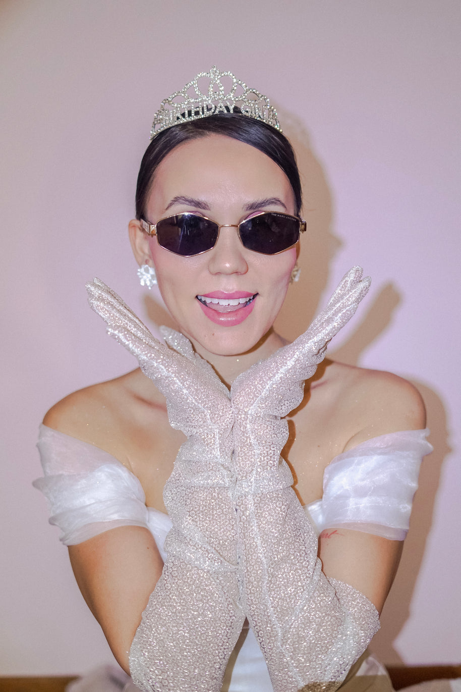 Ultra-Shiny Statement Gloves