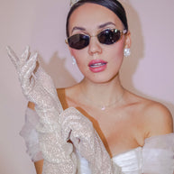 Ultra-Shiny Statement Gloves