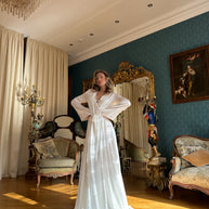 Morning Majesty - Bridal Robe with Train
