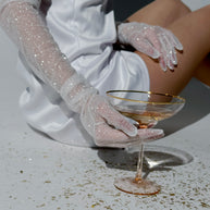 Sparkling Bridal Gloves: Long Glitter Wedding Accessory