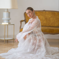 Princess - Sheer Sequin Lace Robe