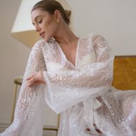 Princess - Sheer Sequin Lace Robe