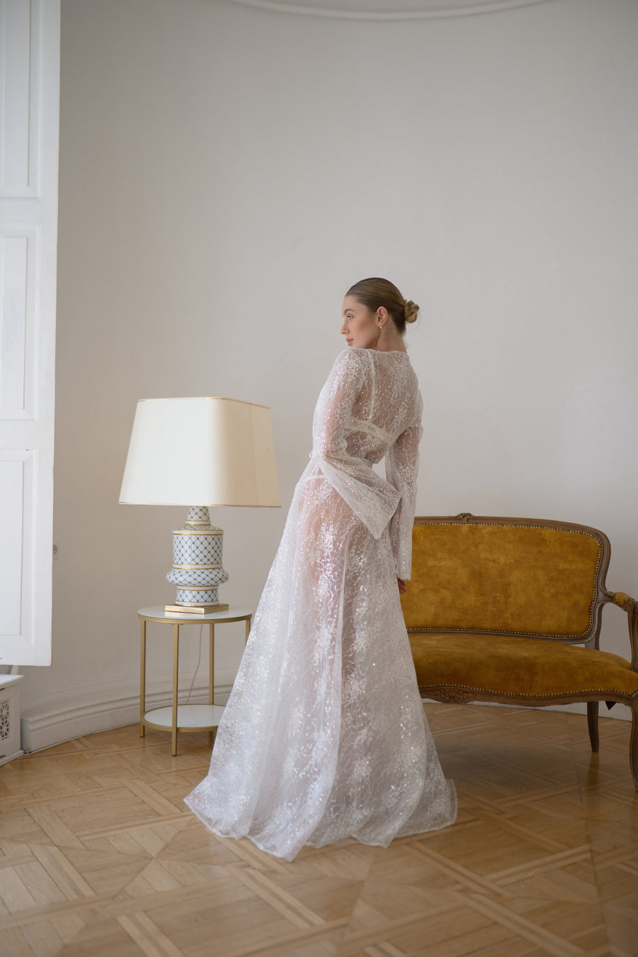Princess - Sheer Sequin Lace Robe