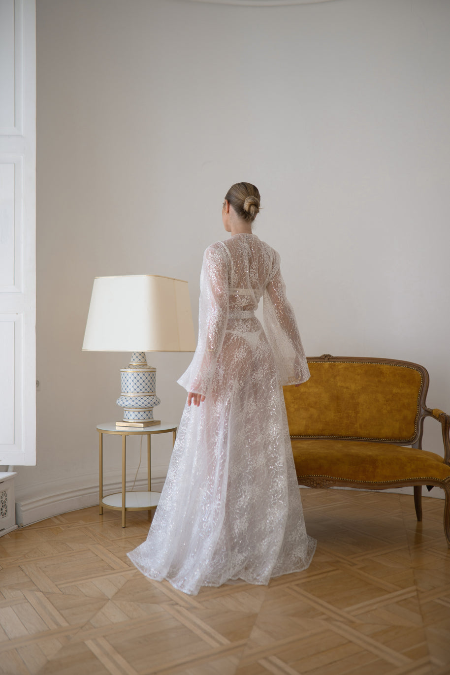 Princess - Sheer Sequin Lace Robe