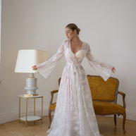 Princess - Sheer Sequin Lace Robe