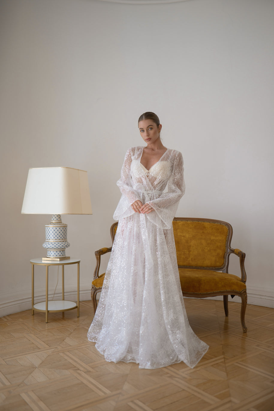 Princess - Sheer Sequin Lace Robe