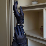 Midnight Glitter Opera Gloves