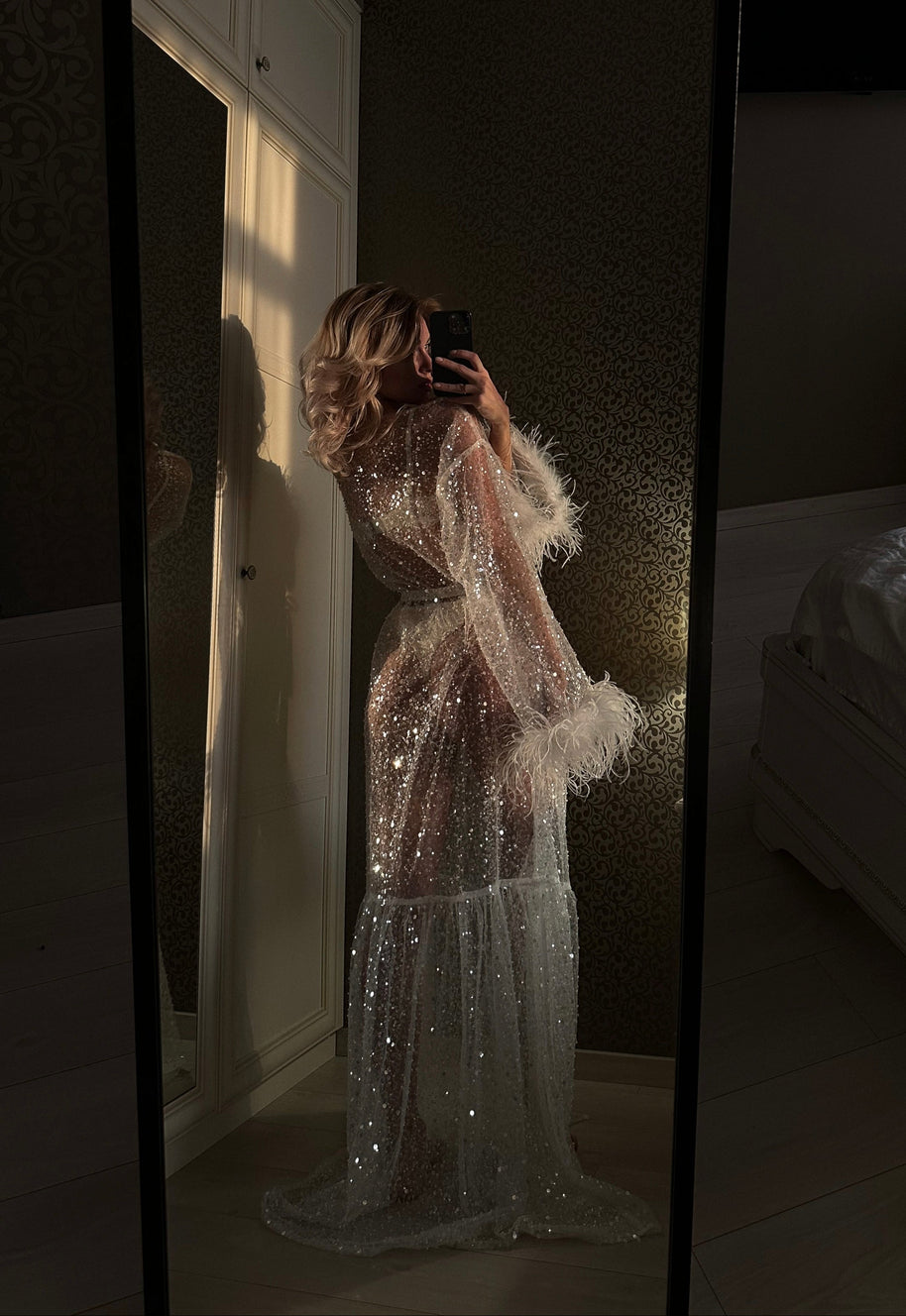 Burlesque - Transparent Shiny Robe