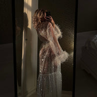 Burlesque - Transparent Shiny Robe
