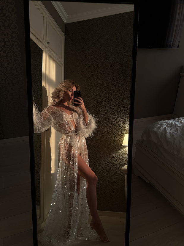 Burlesque - Transparent Shiny Robe